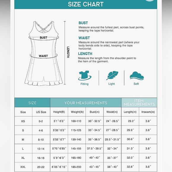 Tennis Dress with Shorts Underneath Workout Built-in Bra Athletic Golf Dress - Picture 12 of 12